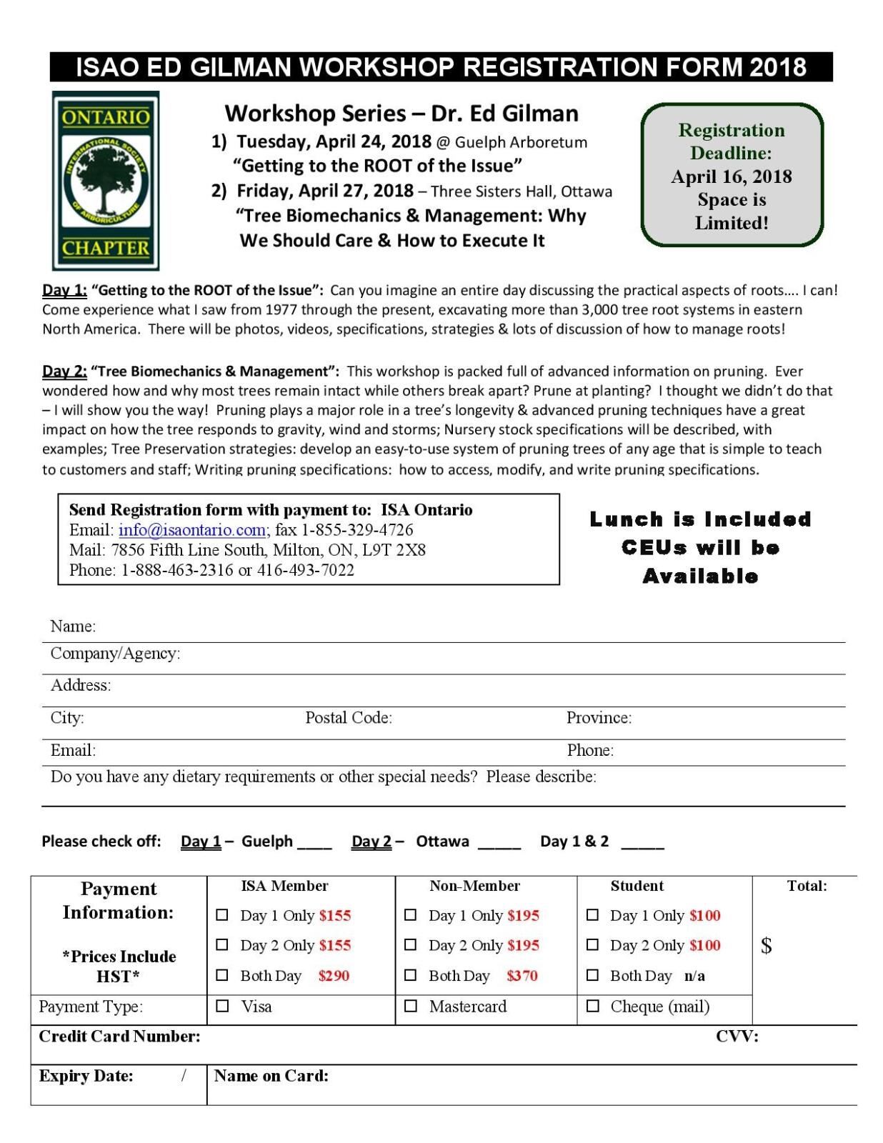 ISAO Seminars April 2018